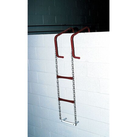 Zoro Select Emergency Escape Ladder, Steel, 1000 lb. Capacity FL-12