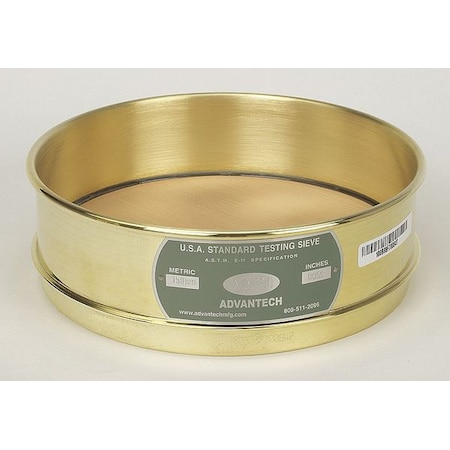 ADVANTECH MANUFACTURING Sieve, #200, B/B, 8 In, Full Ht 200BB8F