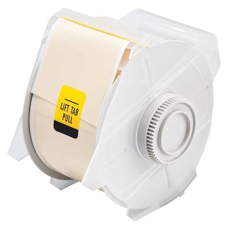 Brady Label Tape Cartridge, Tan, Labels/Roll: Continuous 76603