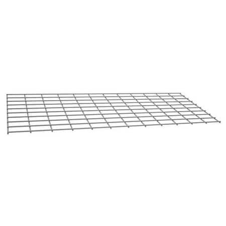 Tennsco Decking, Steel, 96 in W, 18 in D, Gray, Powder Coated Finish, Gauge: 5 ZWD-4818-Pair MG