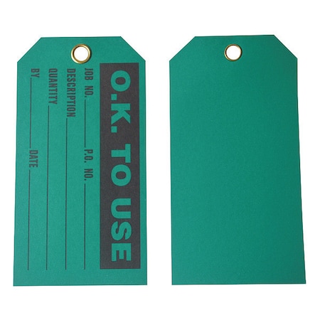 Zoro Select Production Status Tag, Cleaning and Maintenance, Cardstock, 3 in H x 5 3/4 in W, Red, Rectangle 8CLC6