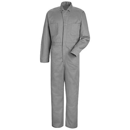 Vf Workwear Coverall, Cotton, 10 oz Fabric Weight, 31 1/2 in Inseam, Gray, 52 Regular CC14HB RG 52