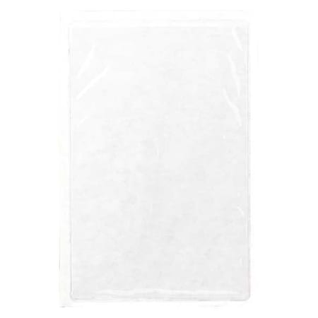 Brady Tag Envelope, Vinyl, 6 1/2 in H x 4 1/2 in W, Clear, 10 PK 81771