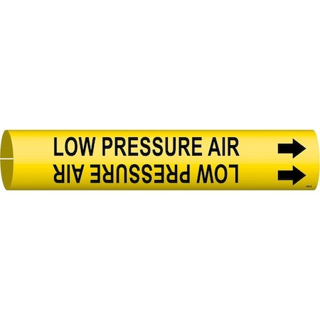 Brady Pipe Mrkr, Low Pressure Air, 3/4to1-3/8 In 4090-A