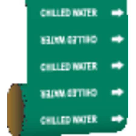 Brady Pipe Marker, Chilled Water, Green, 41518 41518