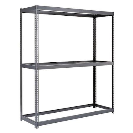 Edsal Freestanding Bulk Storage Rack, 24 in D, 60 in W, 3 Shelves, Gray RL2450
