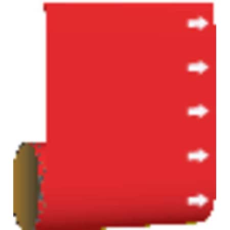 Brady Pipe Marker, (Blank), Red, 15508 15508