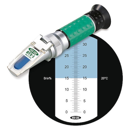Vee Gee Refractometer, Analog, 0-32 BTX-1