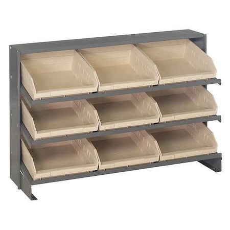 Quantum Storage Systems Steel Bench Pick Rack, 36 in W x 21 in H x 12 ...