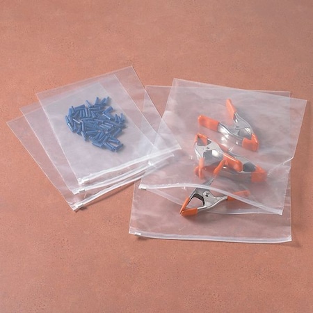 Zoro Select Reclosable Bag, Slide Seal, 12 in L, 16 in W, 2.75 mil Thick, Low Density Polyethylene (LDPE) 9AEK6