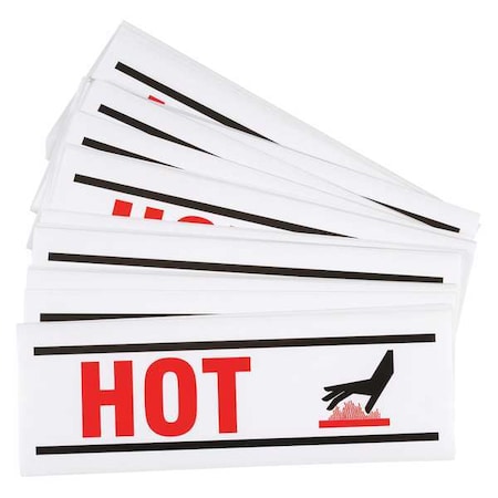 Brady Hazardous Warning Label, PK100 8817