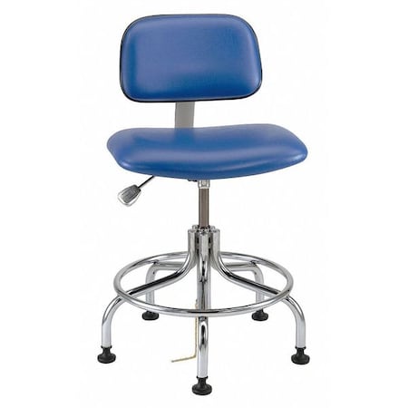 Bevco ESD Cleanroom Chair 20" to 25"H, Blue 4210E2-BLUE