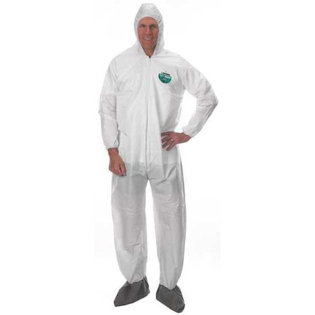Lakeland Hooded Disposable Coveralls, 2X, PK50 CTL414V-2X