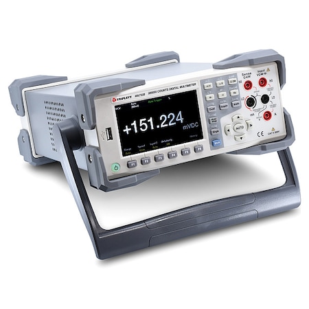 Triplett Digital Bench Multimeter, 1,000 V Max DC, 200 mV Max AC, 200,000 Instrument Counts, LCD MM750B