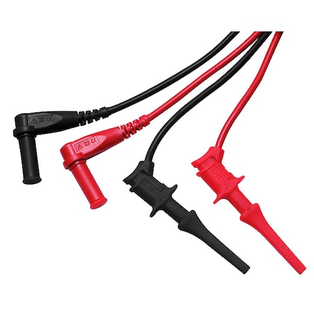 Triplett Test Lead, 300 V, 5 A, 18 AWG, Mini-Hook Tip TL20