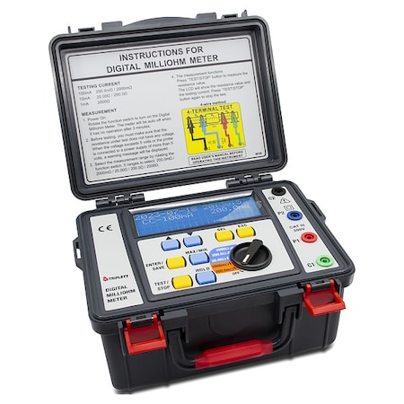 Triplett Milliohm Meter, CAT III 300V, 2,000 ohm ML200