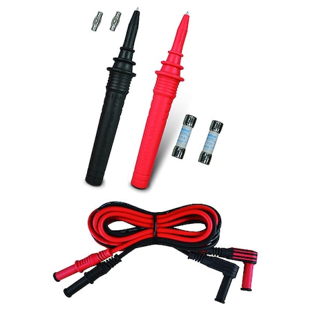 Triplett TestLeads, Black/Red, 1000V, 16AWG, 47/8ft TL15