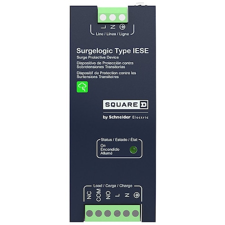 Square D Surge Protection Device, 1 Phase, 120V, 2 Poles, 3 Wires HFNF120IESE005