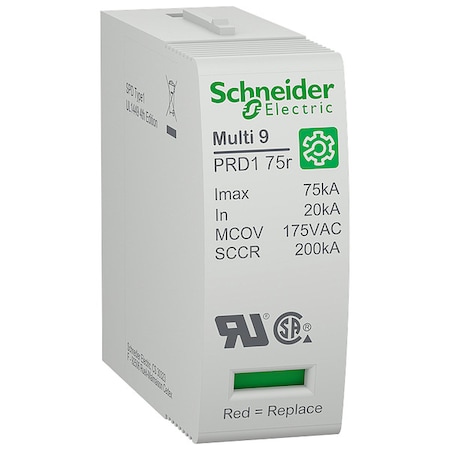 Schneider Electric Surge Arrester, 120V AC, 1 Poles M9LC175