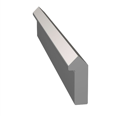 Dualvee Track, Carbon Steel, 2 ft L, 0.437" W T1-2