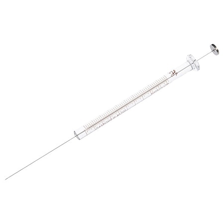 Hamilton Syringe, Borosilicate Glass, PTFE, Stainless Steel, 10 ul, Sterile, Cemented, Cemented 80000