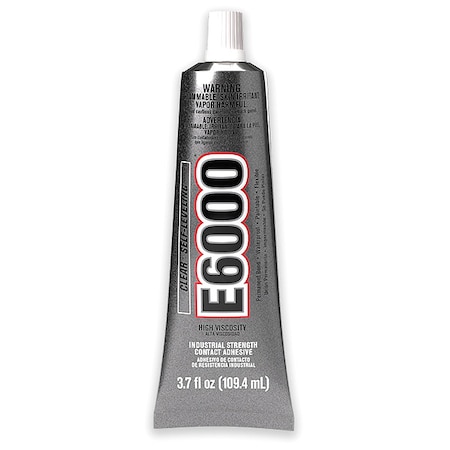 Eclectic Products Construction Adhesive, E6000 Series, 3.7 fl oz, Tube 800611