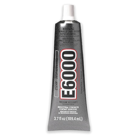 Eclectic Products Construction Adhesive, E6000 Series, 3.7 fl oz, Tube 800621