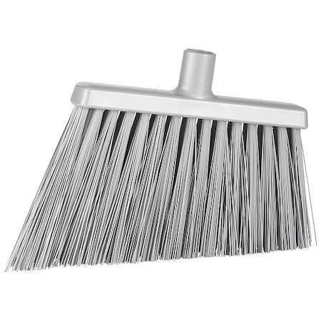 Remco 11 3/8 in Sweep Face Angle Broom, Stiff, Synthetic, Gray 291488