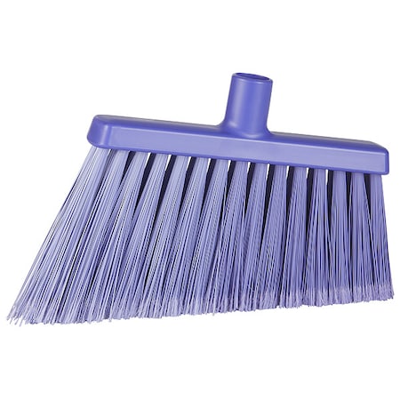 Remco 11 3/8 in Sweep Face Angle Broom, Soft, Synthetic, Purple 29168