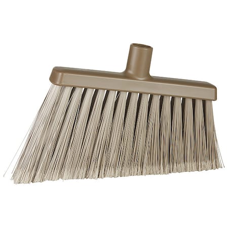 Remco 11 3/8 in Sweep Face Angle Broom, Soft, Synthetic, Brown 291666