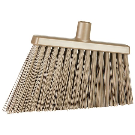 Remco 11 3/8 in Sweep Face Angle Broom, Stiff, Synthetic, Brown 291466