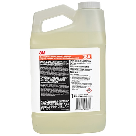 3M Concrete Floor Cleaner, 0.5 gal 36A