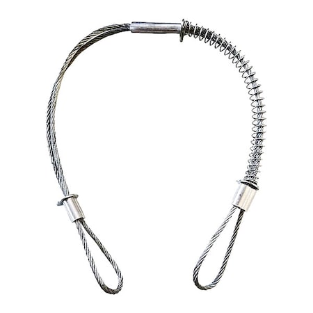 Zoro Select Safety Cable, Hose to Tool, Steel, 3/16" 802G67