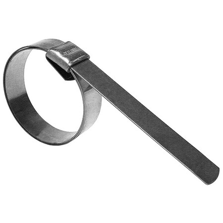 Band-It Band Clamp, 1/2"W, Lip-Lock, 1.5"OD, PK100 JS2369