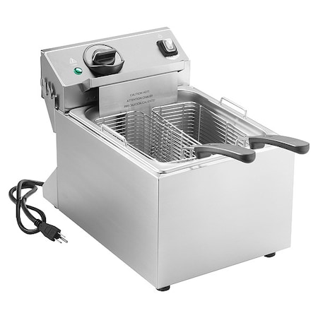 Vollrath Fryer, 10lb, 12-5/8"Hx10-3/4"W, SS, Electric CF2-3600