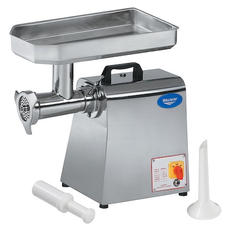 Vollrath Meat Grinder, 22"H, 8A, 110V, Silver 40744