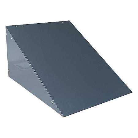 Zoro Select Locker Sloping Top, For Locker 18" D, Gray 804UM6
