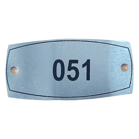 Zoro Select Number Plate, Numbers 51-100 804UN2