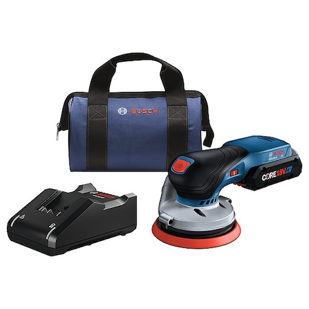 Bosch Random Orbit Sander Kit, 5", 18V, Palm GEX18V-5B15