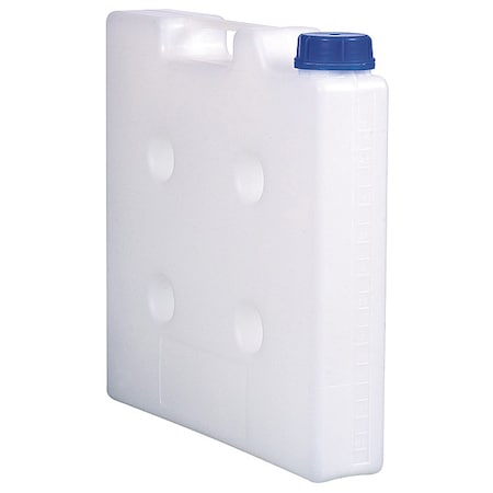 Zoro Select Jerrican Carboy, 5 L Capacity - mL, 1.32 gal Capacity - oz, Tamper Evident Closure, Polypropylene 0435-1050