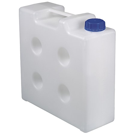 Zoro Select Jerrican Carboy, 10 L Capacity - mL, 2.64 gal Capacity - oz, Tamper Evident Closure, Polypropylene 0435-1100