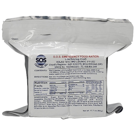 First Aid Only Emergency Food Ration Packet, 17.7 oz 805958
