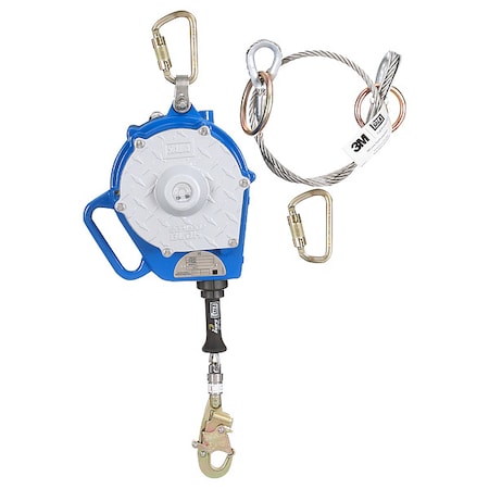 3M Dbi-Sala Sealed-Blok Self Retracting Lifeline, 50 ft. Length, Swivel Snap Hook, 1 Leg(s) 3400149