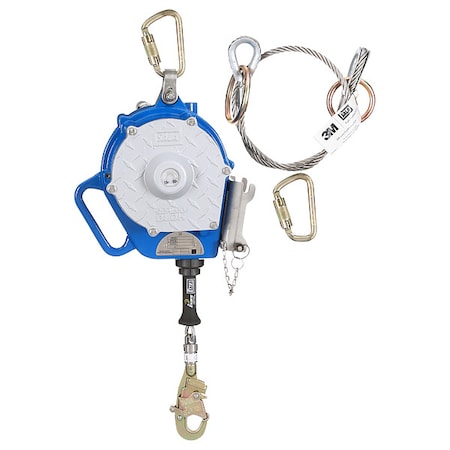 3M Dbi-Sala Sealed-Blok Self Retracting Lifeline, 50 ft. Length, Swivel Snap Hook, 1 Leg(s) 3400150