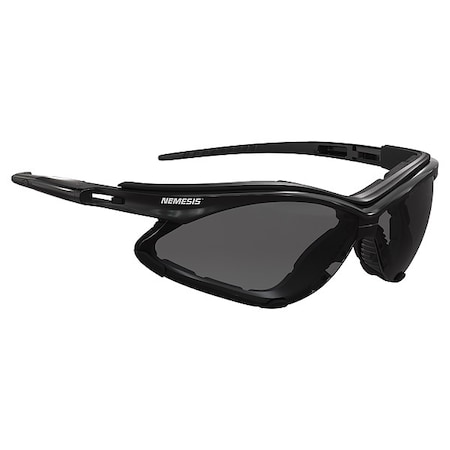 Kleenguard V30 Nemesis, Safety Glasses, Anti-Fog, Smoke Lens, Black Frame, Half-Frame, 12 PK 65336