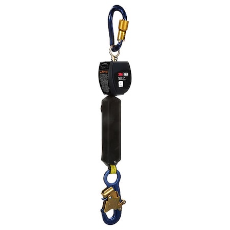3M Dbi-Sala Nano-Lok Personal Self Retracting Lifeline, Carabiner, Aluminum, 1 Leg(s), 420 lb Weight Capacity 3100519