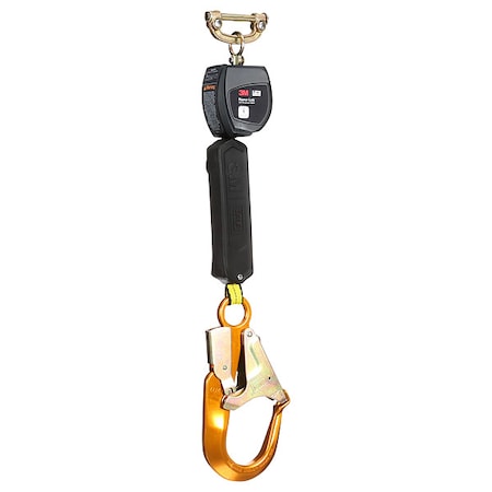 3M Dbi-Sala Nano-Lok Personal Self Retracting Lifeline, Quick-Connect, Steel, 1 Leg(s), 420 lb Weight Capacity 3100525