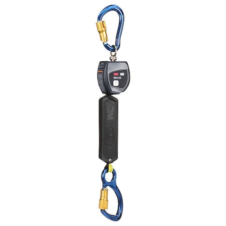 3M Dbi-Sala Nano-Lok Personal Self Retracting Lifeline, Carabiner, Aluminum, 1 Leg(s), 420 lb Weight Capacity 3100528