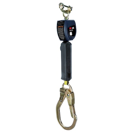 3M Dbi-Sala Nano-Lok Personal Self Retracting Lifeline, Quick-Connect, Steel, 1 Leg(s), 420 lb Weight Capacity 3100537