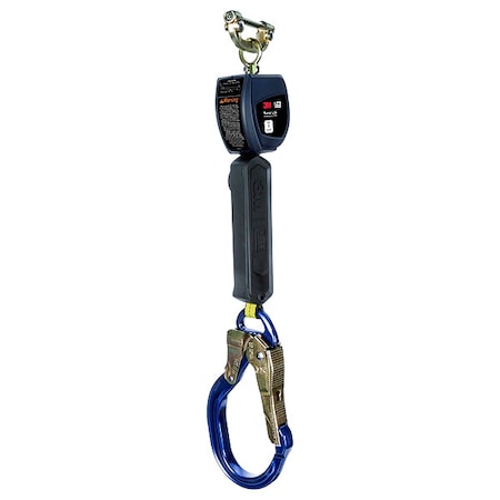3M Dbi-Sala Nano-Lok Personal Self Retracting Lifeline, Quick-Connect, Steel, 1 Leg(s), 420 lb Weight Capacity 3100538